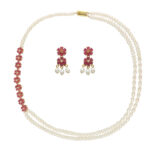 Dhilati 2 Lines Pearl Necklace