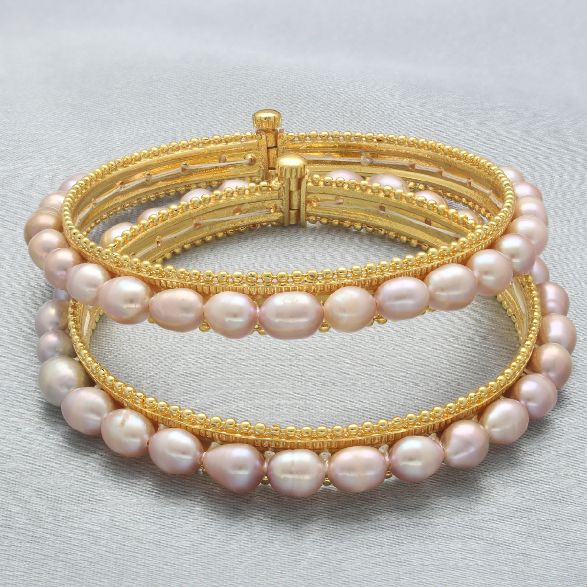 Unique Pearl Bangles – Jagdamba Pearls