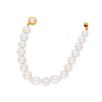 Single Line White Pearl Bracelet