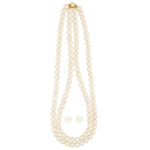 2 Lines Pearl Necklace