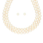 2 Lines Pearl Necklace