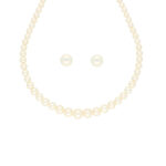 Single Line Round Pearl Necklace
