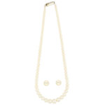 Single Line Round Pearl Necklace