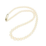 Single Line Round Pearl Necklace