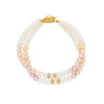 2 Line Colour Full Pearl Bracelet
