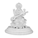 Goddess Saraswathi Silver Idol