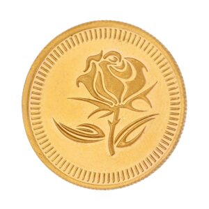 2 Gram 24Kt (999) Flower Gold Coin