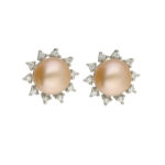 92.5 Silver Appealing Pink Pearl Studs