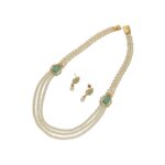 Cherry 3 Lines Pearl Necklace