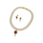 Falak 2 Lines Pearl Necklace
