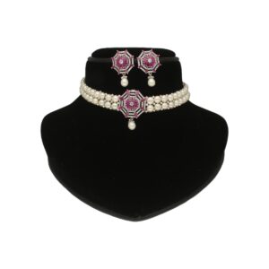 Unique 2 String White Pearl Choker