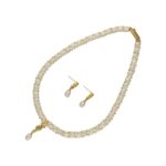 Twisted 1 Line Pearl Necklace