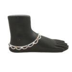45.5 Grams Floral Silver Anklet
