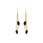 22KT Drops Style Contemporary Gold Earrings
