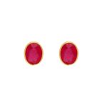 22KT Stud Style Contemporary Gold Earrings