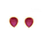 22KT Stud Style Contemporary Gold Earrings