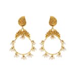 22KT Chandbalis Style Religious Gold Earrings