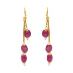 22KT Ruby Handmade Gold Hangings