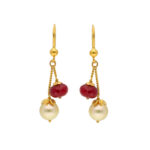 22KT Hangings Style Contemporary Gold Earrings