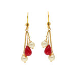 22KT Hangings Style Contemporary Gold Earrings