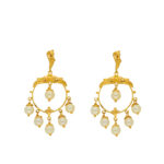 22KT Vintage Style Gold Chandbalis