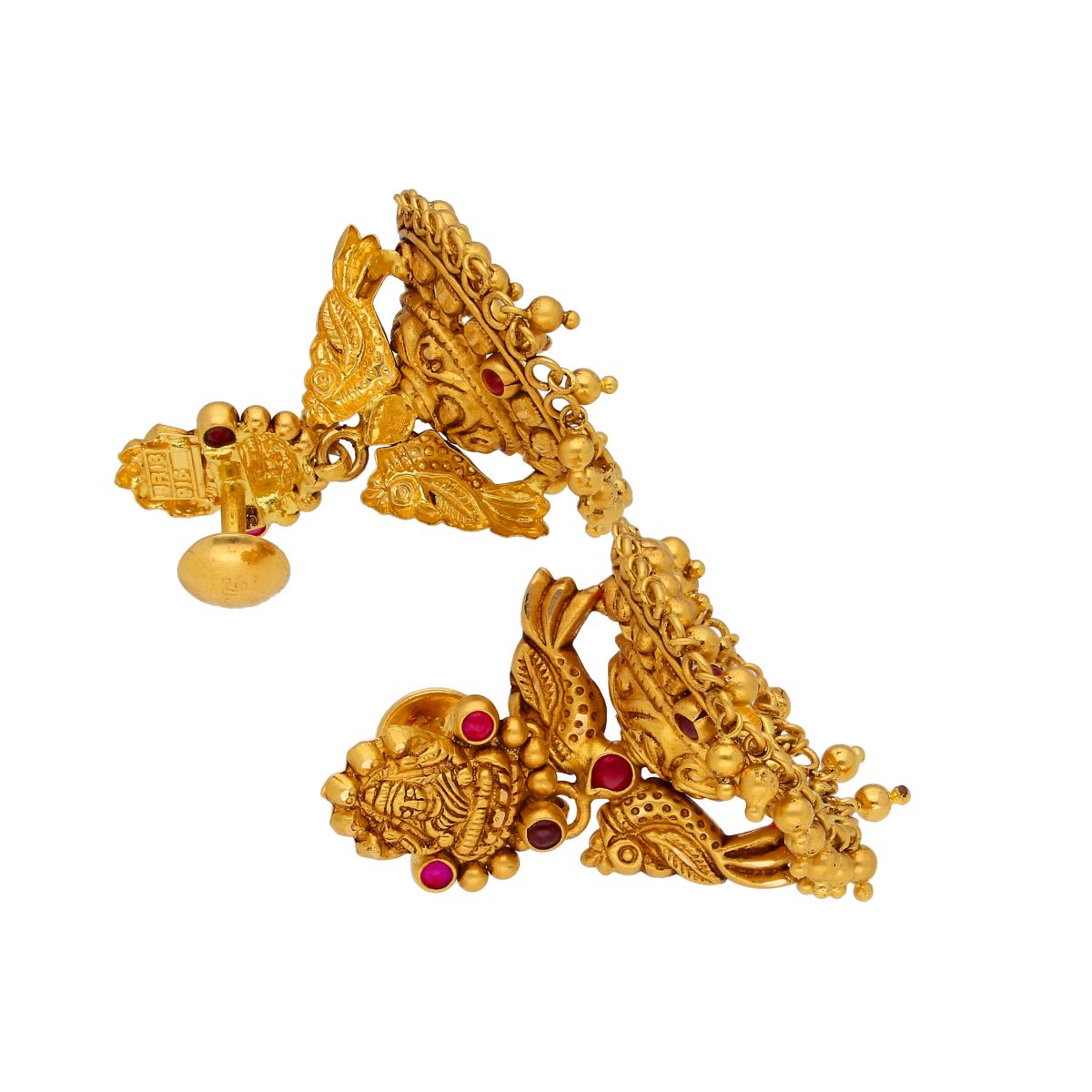 22KT Jhumkas Style Contemporary Gold EarringsProduct code:JPFEB-20