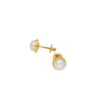 22KT Gold With Freshwater Pearls Studs