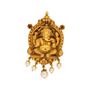 22KT Treditional Handcraft Ganesh Pendant