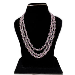 Kiara 3 Lines Oval Necklace