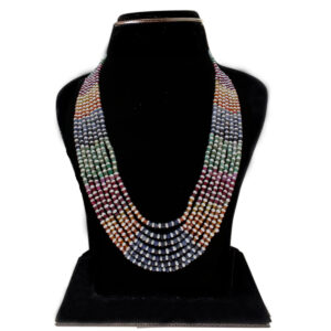 Siddhi 7 Lines Button Necklace