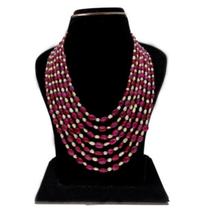 Gianna 7 Lines Oval Necklace