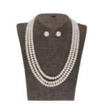 Raveena 3 Lines Pearl Necklaces