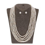 Jhanvi 5 Lines Pearl Necklaces