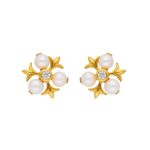 22KT Stud Style Classic Gold Earrings