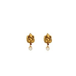 22KT Stud Style Religious Gold Earrings