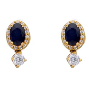 22KT Stud Style Fashion Gold Earrings