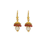 22KT Jhumkas Style Contemporary Gold Earrings