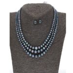 Hiya 3 Lines Round Graded Pearl Set