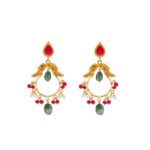 22KT Chandbalis Style Handcrafted Gold Earrings