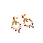 22KT Chandbalis Style Handcrafted Gold Earrings