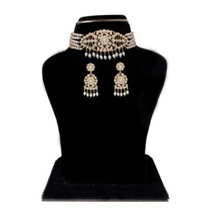 Maryam 5 Lines Round Pearl Choker