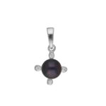 92.5 Sterling Silver Lopa Designer Pearl Pendant