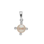 92.5 Sterling Silver Jhanvi Designer Pearl Pendant
