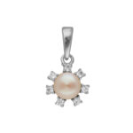 92.5 Sterling Silver Kashvi Simple Pearl Pendant