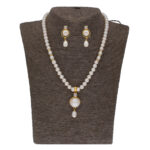 Elegant Single Drop Pearl Set