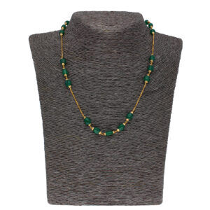 22KT Gold Emerald Chain