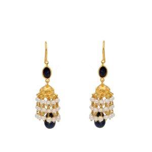 22KT KaarKulali Style Classic Gold Earrings