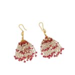 22KT Dahanapriya Style Handcrafted Gold Earrings