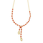 22KT (916) Ruby Pearls Gold Chain