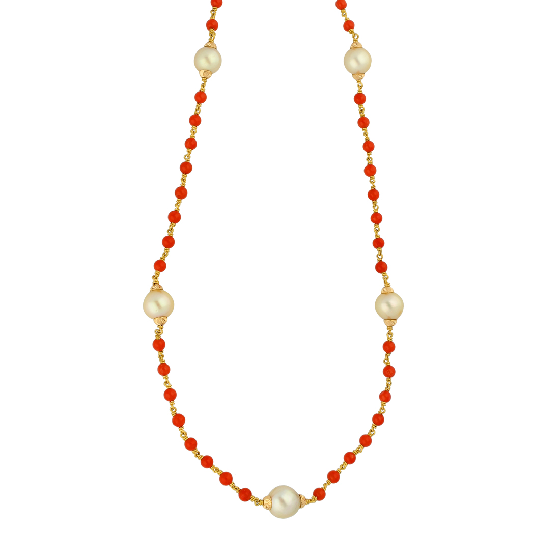 Buy The Best 22KT (916) Coral Pearls Gold ChainÃƒÂƒÃ‚ÂƒÃƒÂ¢Ã‚Â€Ã